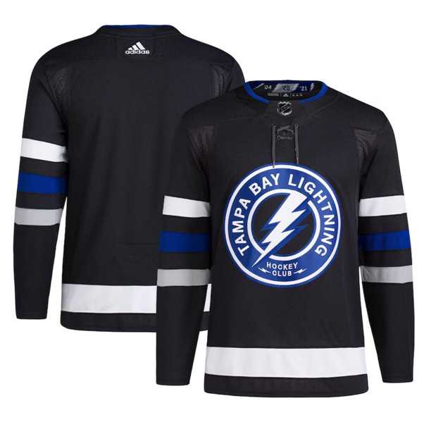 Men%27s Tampa Bay Lightning Blank Black 2024 Stadium Series Stitched Jersey Dzhi